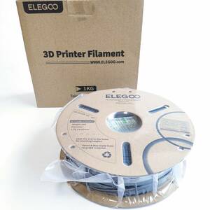 「一円スタート」ELEGOO 3Dプリンター用 フィラメント PLA 1.75mm 1Kg ブラック「1円」AKI01_3084