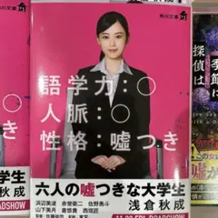 六人の嘘つきな大学生　山下美月　単独表紙　カバーのみ