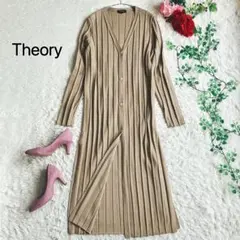 Theory セオリー★WIDE RIB CARDI ロングカーディガン ウール