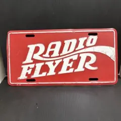 中古　RADIO FLYER プレート　ナンバープレート　看板　ラジオフライヤー