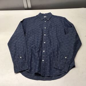 送料無料★Gap ギャップ★ボタンダウンシャツ 長袖シャツ デニムシャツ★メンズSサイズ#50203sj122