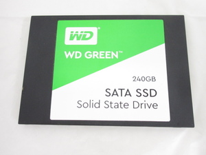 S3596R WD GREEN SSD 240GB SATA 2.5インチ フォーマット済み CrystalDiskInfo正常判定 (使用時間：8ｈ)