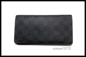 希少美中古■LOUIS VUITTON ダミエグラフィット ポルトフォイユブラザ レザー 2つ折り長財布 ルイヴィトン■1024gcB2630-O