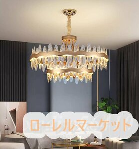 シャンデリア K9水晶 極美品★吊り下げ照明LED 天井照明 ラグジュアリーハイエンド 居間書斎食堂 照明