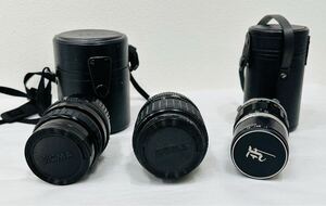 ◇ 【動作未確認】SIGMA シグマ OLYMPUS オリンパス レンズ ZOOM-MASTER MINI-WIDE 3点まとめ ケース付き 現状品◇