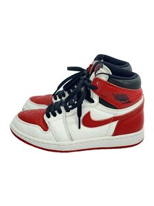 NIKE◆AIR JORDAN 1 RETRO HIGH OG_エアジョーダン 1 レトロ ハイ OG/24.5cm/WHT