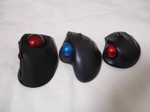 トラックボール３個 ELECOM DEFT PRO ワイヤレス トラックボール M-DPT1MR ブラック ハイスペックモデル/Logicool M570/Digio mus-trlf132