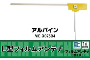 地デジ アルパイン ALPINE 用 フィルムアンテナ VIE-X075B4 対応 ワンセグ フルセグ 高感度 受信 高感度 受信 汎用 補修用