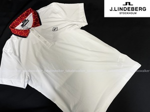 J.LINDEBERG GOLF 　GLEN REGULAR FIT POLO ジェイリンドバーグ プリント　ポロシャツ(44)[17]