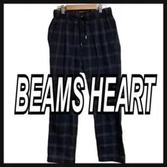 BEAMS HEART ビームスハート　タック　イージー　チェック　スラックス