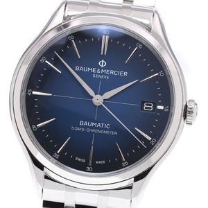 ボーム＆メルシェ Baume & Mercier 65884 クリフトン ボーマティック デイト 自動巻き メンズ 極美品 箱付き_867069