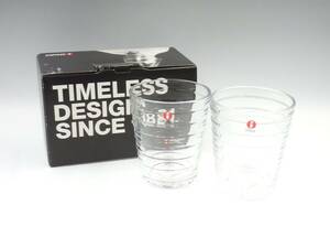 ◇iittala/イッタラ/Aino Aalto/アイノアアルト/22cl/220ml/タンブラー/2個セット/クリア/未使用