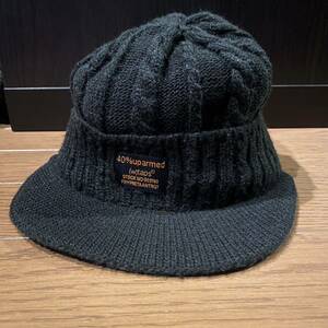 WTAPS つば付きニットキャップ BLK