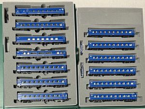 KATO 10-1484・10-1485 24系25形 寝台特急「瀬戸・あさかぜ」 基本＋増結13両セット（室内灯付き）