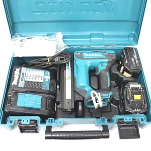 Dz389493 マキタ 35mm充電式面木釘打 FN350D 充電器・バッテリー2個付 makita 中古