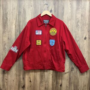 tu131s　HYSTERIC GLAMOUR　ヒステリックグラマー　パッチジャケット　サイズL　レッド　【津山店】