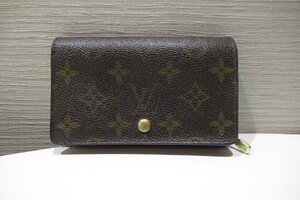 ルイヴィトン LOUIS VUITTON モノグラム ポルトモネ ビエ トレゾール M61730 二つ折り財布 PVC 中古 ABランク BRB・バッグ・財布