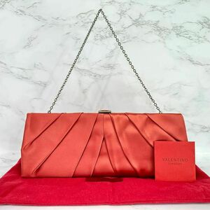 ヴァレンティノ VALENTINO クラッチバッグ パーティバッグ チェーン 赤 g00457