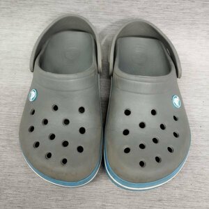 H93 crocs クロックス シャワー サンダル クロックバンド 水遊び お出かけ キッズ ジュニア グレー Ｊ3 21cm 脱ぎ履きしやすい 軽量