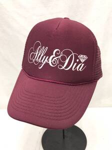 アリーアンドダイア メッシュキャップ ボルドー Ally&Dia 24070102s3