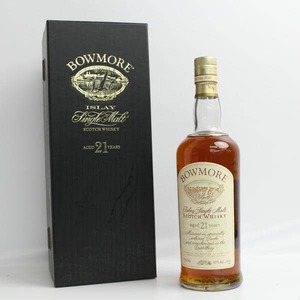 1円~BOWMORE（ボウモア）21年 カモメラベル 43％ 750ml X24J300099