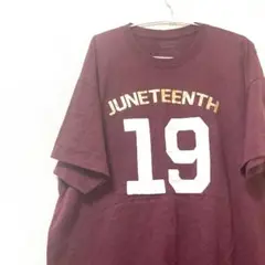 JUNETEENTH 19 GILDAN ギルダン　レッド　XL 古着　Tシャツ