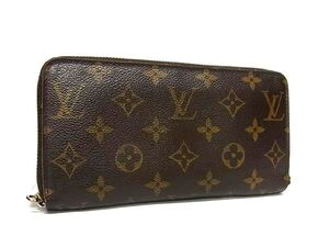 1円 LOUIS VUITTON ルイヴィトン M60017 モノグラム ジッピーウォレット ラウンドファスナー 長財布 ウォレット ブラウン系 FI4156