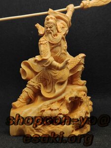 特売！関羽像　精密彫刻　極上品　仏師で仕上げ品 武財神　三国志