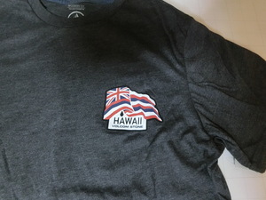 激レア USA購入 【VOLCOM】ボルコム 【GIVEBACK SERIES】【HAWAII VOLCOM STONE 】イギリス国旗系ロゴプリントTシャツUS Sサイズ 黒灰