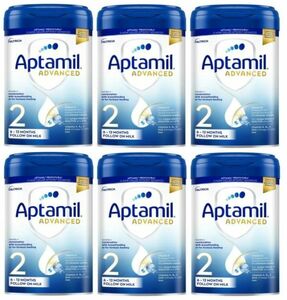 【800g 6個セット・6ヶ月から】Aptamil ADVANCED 2 MILK (アプタミルアドバンスト) 乳児用粉ミルク 【厳しい ヨーロッパ 基準の粉ミルク