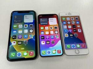 ジャンク品 3台セット◆SIMフリー iPhone12mini 128GB/iPhone11 64GB/iPhone7 32GB 初期化OK 本体◆訳あり