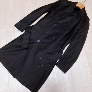 保管品 極美品 DIOR HOMME ディオール オム 07SS トレンチコート ロング エディ期 コレクション 44(M-L) 黒 Vintage