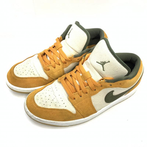 【中古】NIKE AIR JORDAN 1 Low SE Light Curry Medium Olive DH6931-102 27cm[240092250360]