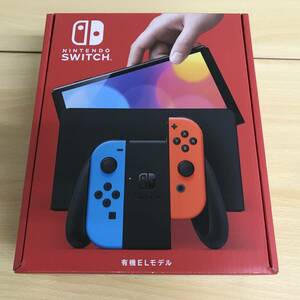 070(20-20) 【未使用品/1円スタート】 Nintendo Switch ニンテンドースイッチ 本体 有機EL ネオンブルー・レッド ③