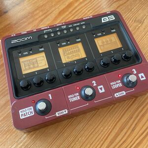 ZOOM B3 マルチエフェクター エフェクター ズーム ベース用マルチエフェクター 稼働品