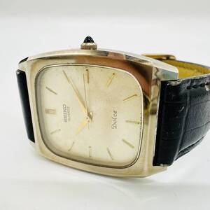 SEIKO DOLCE セイコー ドルチェ 5931-5341 1D0656 電池交換必要 腕時計 クォーツ ゴールドカラー 文字盤腐食少しあり 1円出品 18325