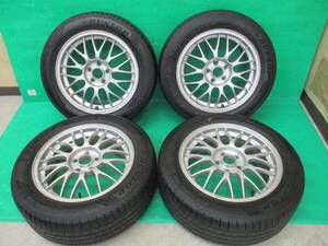 BBS RG362 鍛造 16×6.5J+48 5H-100★2023年製 DUNLOP LEMANS-V 205/55R16 4本set★埼玉県発 現物確認OK♪スバル インプレッサなど