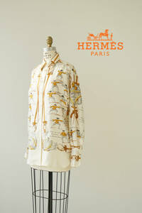 HERMES エルメス シルクシャツ size 36 0521