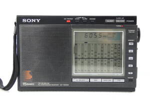 ★☆SONY ワイドFM対応 FM/SW/MWコンパクトラジオ ICF-7600DA 日本製 動作品 オマケ新品電池付き☆★