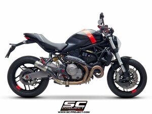 【国内在庫】SC-PROJECT SCプロジェクト CR-Tスリップオンサイレンサー & フルチタンリンクパイプ DUCATI ドゥカティ MONSTER 821 