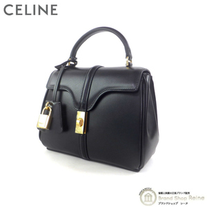 セリーヌ （CELINE） 16 セーズ ミニ 2way ハンド ショルダー バッグ 19798 ブラック GO金具（新品）