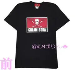 新品CS角ドクロTシャツ S M L XL 黒色 クリームソーダ ピンクドラゴン