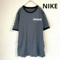 【NIKE】ナイキ メンズ M スポーツTシャツ ブルーグレー 伸縮性 薄手