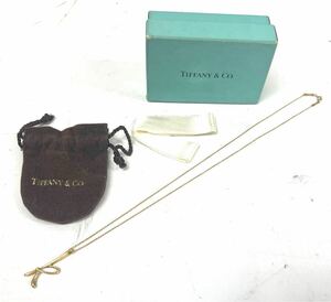  ティファニー TIFFANY & Co. k18 750 YG イニシャル ネックレス レター K ゴールド 重量約2.6g