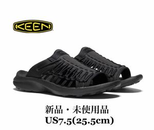 KEEN キーン UNEEK SNK SLIDE ユニーク スニーク スライド サンダル ブラック レジャー アウトドア US7.5