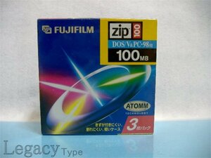 【Fujifilm ZIPディスク 100MB Windows 3枚　ZDK100 DS F3】
