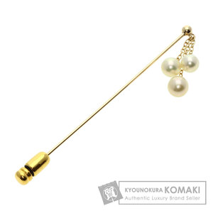 MIKIMOTO ミキモト パール 真珠 ピンブローチ ブローチ K14ホワイトゴールド レディース 中古