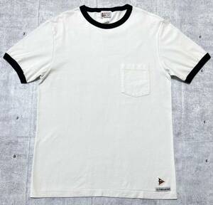 USA製 Felco フェルコ トリム リンガー ポケット Tシャツ 半袖　　アメリカ製 MADE IN USA ホワイト ブラック U.S TUBULAR KNIT 柳9520