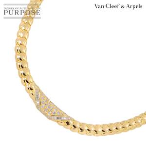 ヴァンクリーフ & アーペル Van Cleef & Arpels ダイヤ 1.77ct/1.51ct ネックレス 40cm K18 YG 750 Diamond Necklace 90250314