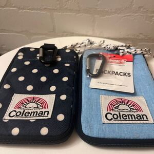 Coleman/コールマン/スマホケース/モバイルケース/キーリング/アウトドア/カラビナ/キャンプ/新品未使用/iPhone/登山/ボディーバッグ/